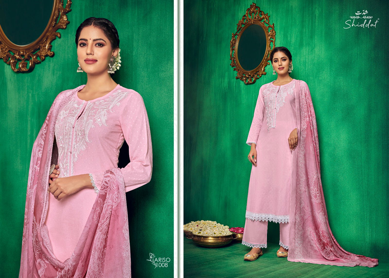 Ariso By Shiddat Shiddat Printed Cotton Embroidery Designer Salwar Kameez Wholesale Market In Surat